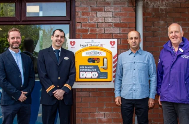 Fred. Olsen Introduces Life-Saving Public Defibrillator in Rosyth