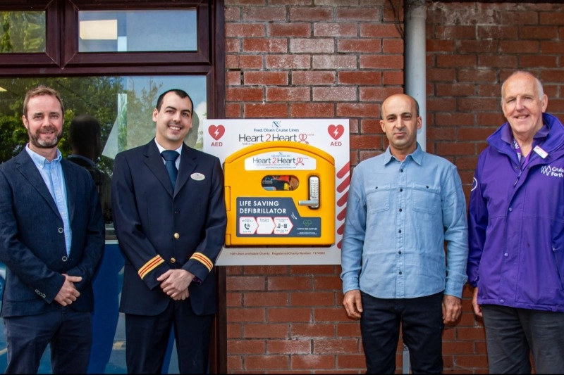 Fred. Olsen Introduces Life-Saving Public Defibrillator in Rosyth
