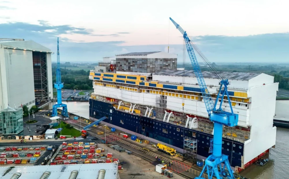 First Major Section of Disney’s Newest Cruise Ship Celebrates Milestone Float-Out