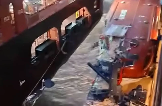 Mein Schiff 3 Damaged While Departing Bremerhaven